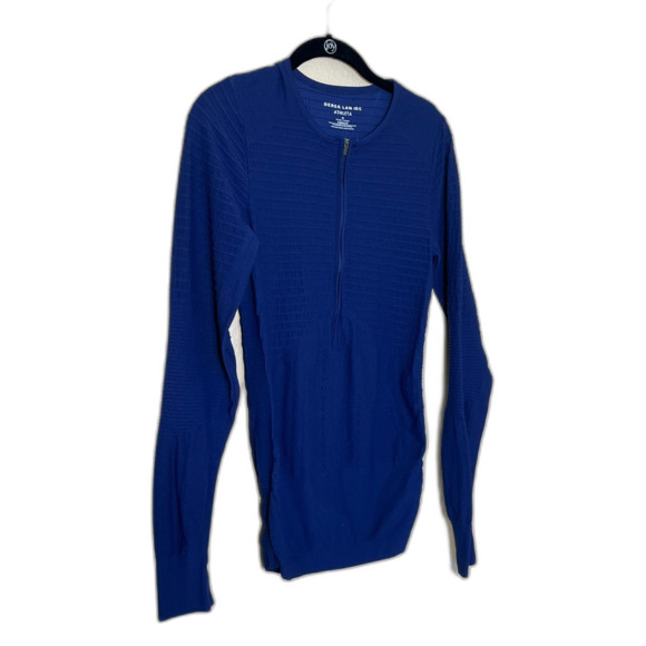 Derek Lam 10C Athleta Collab Navy Long Sleeve Athletic Short Stretch Medium - Picture 3 of 9